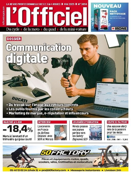 Titeldetails für L'Officiel du Cycle nach Editions Lariviere SAS - Verfügbar
